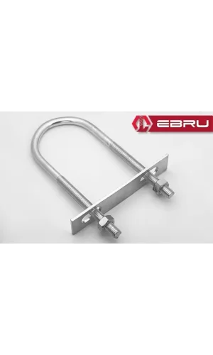 U Civata, Karşılık Demiri + Somunlu - M6x30 - 2 Set