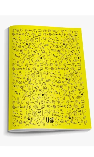 U-Deep 80/4 A4 Boy Plastik Kapak Kareli Metod Defteri 12li
