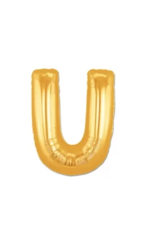 U Harf Folyo Balon Altın Renk 40 inç
