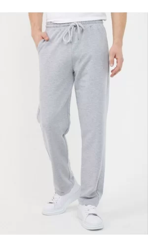 Üç İplik Basic Eşofman Pantolon - Gri