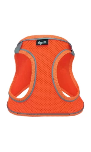 Üç Kilitli Sportif Kedi Köpek Göğüs Tasması 24-28 cm XX-Small Turuncu
