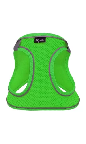 Üç Kilitli Sportif Kedi Köpek Göğüs Tasması 24-28 cm XX-Small Yeşil