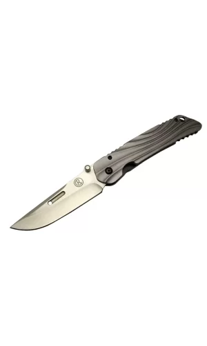 Umnumzaan T 50 Gri Kamp Çakı 22,5cm - Manuel, Kemerlikli, Oluklu