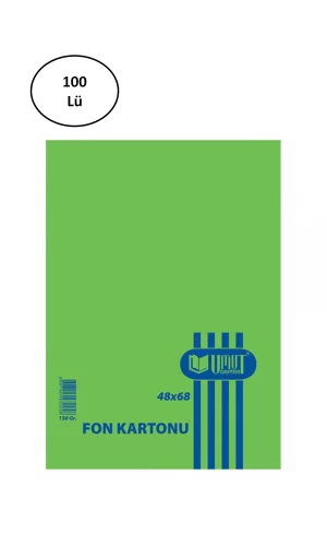 Umut Fon Kartonu 48*68 130 Gr Koyu Yeşil 100 lü