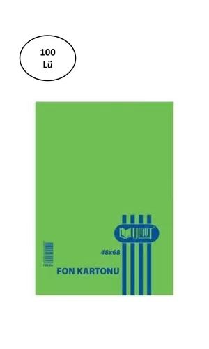 Umut Fon Kartonu 48X68 110 Gr Açık Yeşil 100lü