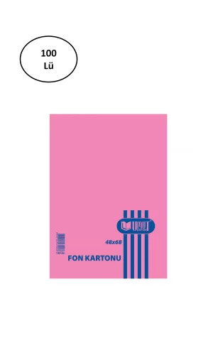 Umut Fon Kartonu 48x68cm 130gr Pembe 100lü