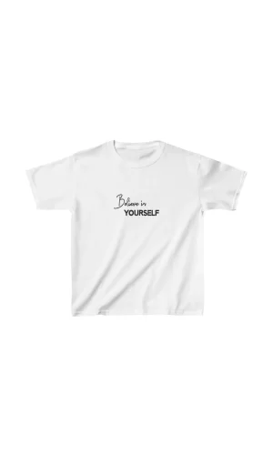 Luz&Pos Unisex Çocuk Baskılı T-shirt - Beyaz