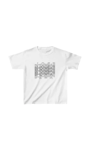 Luz&Pos Unisex Çocuk Baskılı T-shirt - Beyaz