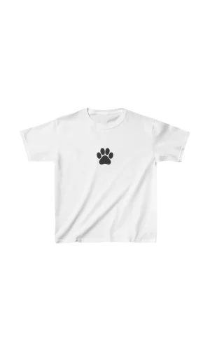 Luz&Pos Unisex Çocuk Baskılı T-shirt - Beyaz