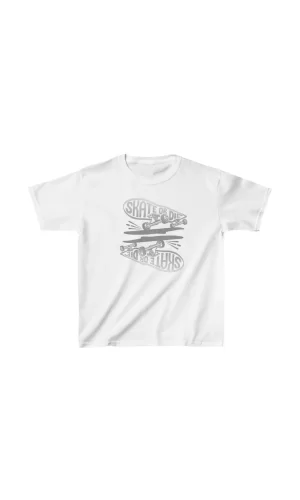 Luz&Pos Unisex Çocuk Baskılı T-shirt - Beyaz