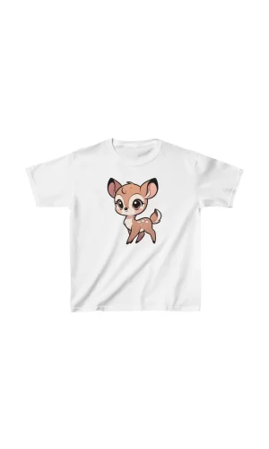Luz&Pos Unisex Çocuk Baskılı T-shirt - Beyaz