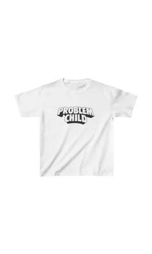 Luz&Pos Unisex Çocuk Baskılı T-shirt - Beyaz