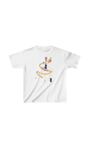 Luz&Pos Unisex Çocuk Baskılı T-shirt - Beyaz