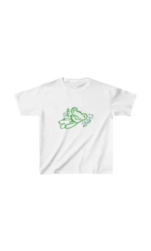 Luz&Pos Unisex Çocuk Baskılı T-shirt - Beyaz