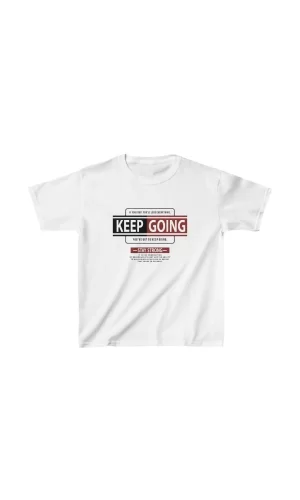 Luz&Pos Unisex Çocuk Baskılı T-shirt - Beyaz