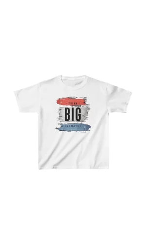 Luz&Pos Unisex Çocuk Baskılı T-shirt - Beyaz
