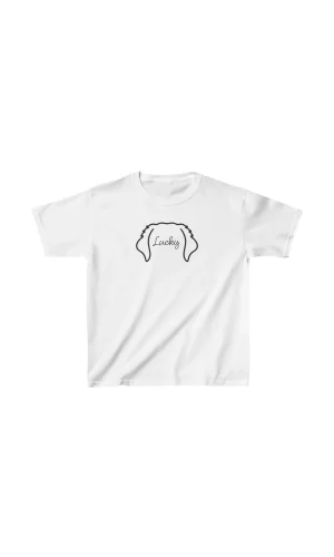 Luz&Pos Unisex Çocuk Baskılı T-shirt - Beyaz