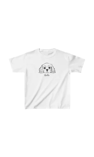 Luz&Pos Unisex Çocuk Baskılı T-shirt - Beyaz