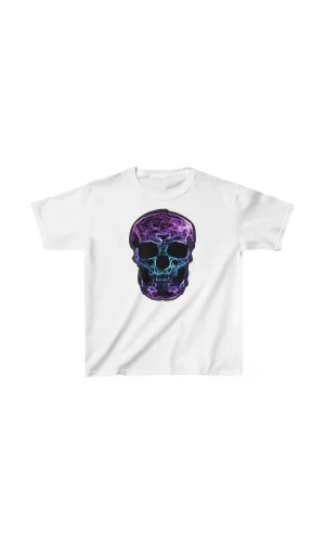 Luz&Pos Unisex Çocuk Baskılı T-shirt - Beyaz