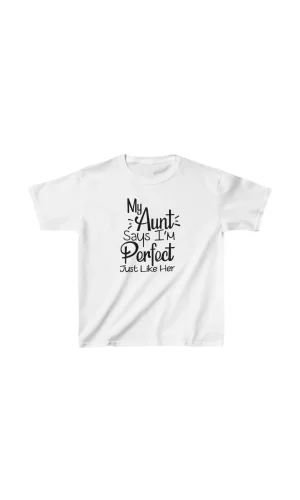 Luz&Pos Unisex Çocuk Baskılı T-shirt - Beyaz