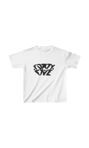 Luz&Pos Unisex Çocuk Baskılı T-shirt - Beyaz