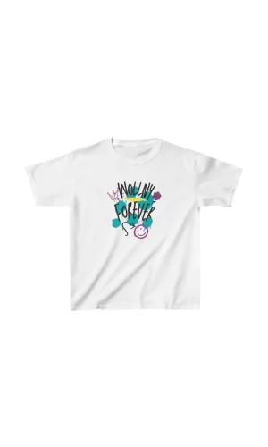 Luz&Pos Unisex Çocuk Baskılı T-shirt - Beyaz