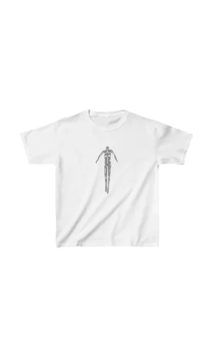 Luz&Pos Unisex Çocuk Baskılı T-shirt - Beyaz