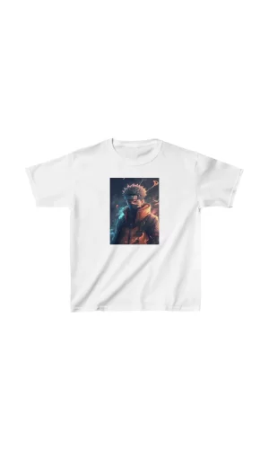 Luz&Pos Unisex Çocuk Baskılı T-shirt - Beyaz