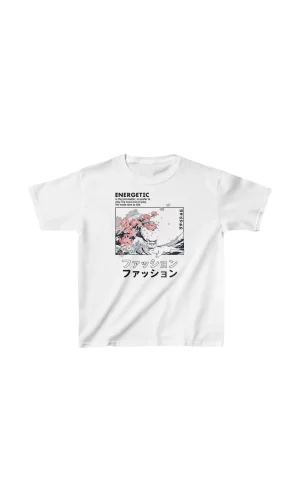 Luz&Pos Unisex Çocuk Baskılı T-shirt - Beyaz
