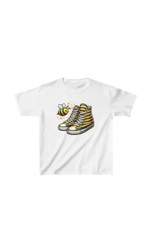 Luz&Pos Unisex Çocuk Baskılı T-shirt - Beyaz