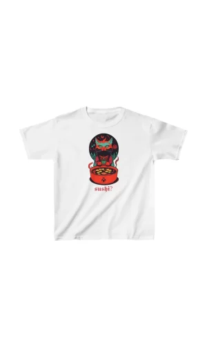 Luz&Pos Unisex Çocuk Baskılı T-shirt - Beyaz