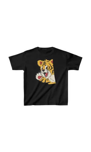 Luz&Pos Unisex Çocuk Baskılı T-shirt - Siyah