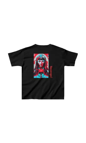 Luz&Pos Unisex Çocuk Baskılı T-shirt - Siyah