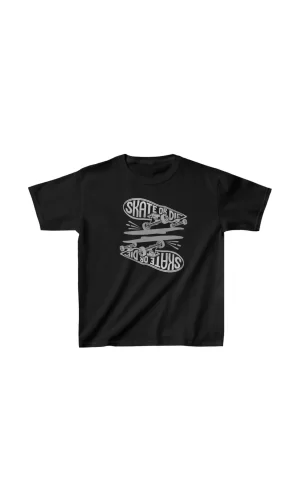 Luz&Pos Unisex Çocuk Baskılı T-shirt - Siyah