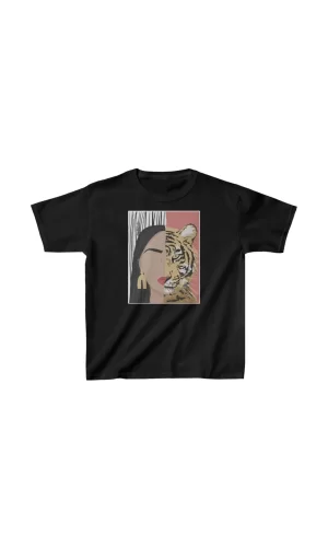 Luz&Pos Unisex Çocuk Baskılı T-shirt - Siyah