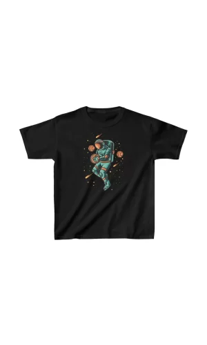 Luz&Pos Unisex Çocuk Baskılı T-shirt - Siyah