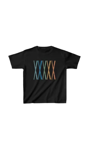 Luz&Pos Unisex Çocuk Baskılı T-shirt - Siyah