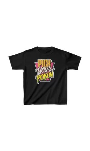 Luz&Pos Unisex Çocuk Baskılı T-shirt - Siyah