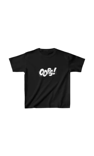 Luz&Pos Unisex Çocuk Baskılı T-shirt - Siyah