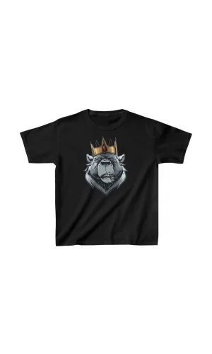 Luz&Pos Unisex Çocuk Baskılı T-shirt - Siyah