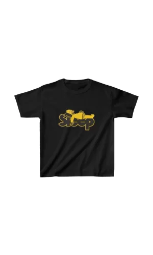 Luz&Pos Unisex Çocuk Baskılı T-shirt - Siyah