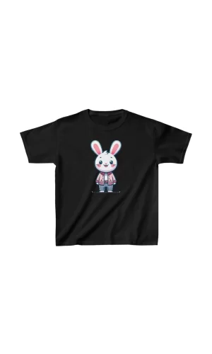 Luz&Pos Unisex Çocuk Baskılı T-shirt - Siyah