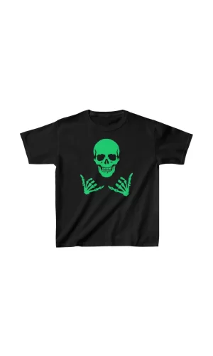 Luz&Pos Unisex Çocuk Baskılı T-shirt - Siyah