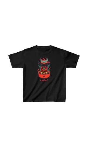 Luz&Pos Unisex Çocuk Baskılı T-shirt - Siyah
