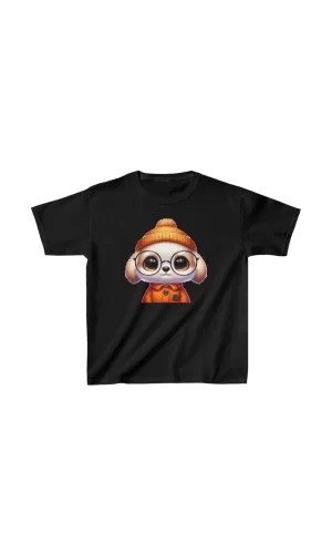 Luz&Pos Unisex Çocuk Baskılı T-shirt - Siyah