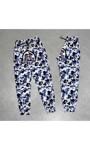 Luz&Pos Unisex Pubg Bape X Shark Eşofman Altı - Gri