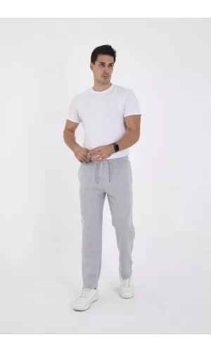 Unisex Üç İplik Basic Eşofman Pantolon - Gri