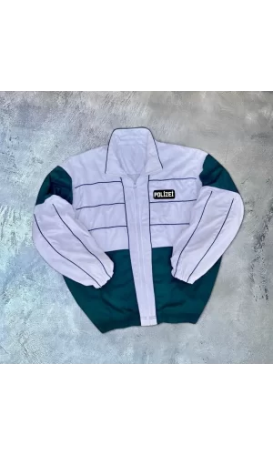 Unisex Uzun Kollu Dijital Baskılı Rüzgarlik - Beyaz