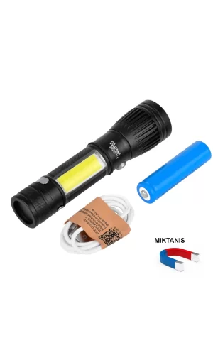Uzun Menzilli El Feneri Mıknatıslı  Wt-602