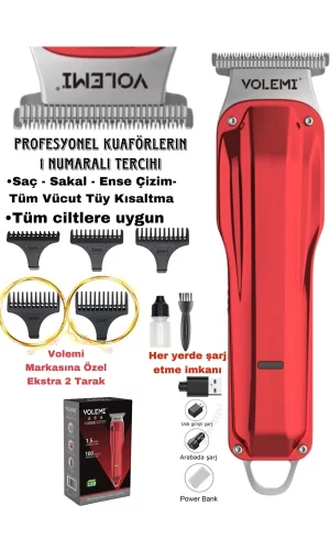 V-0085b Saç Sakal Ense Çizim Lazer Öncesi Kişisel Bakım Unisex Tıraş Makinesi